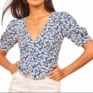 NWOT Reformation Madeline Top